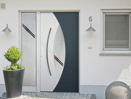 Photo d'une porte blindée design d'extérieur